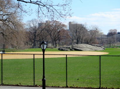 Why yes, there are actual ball fields in Central Park.
