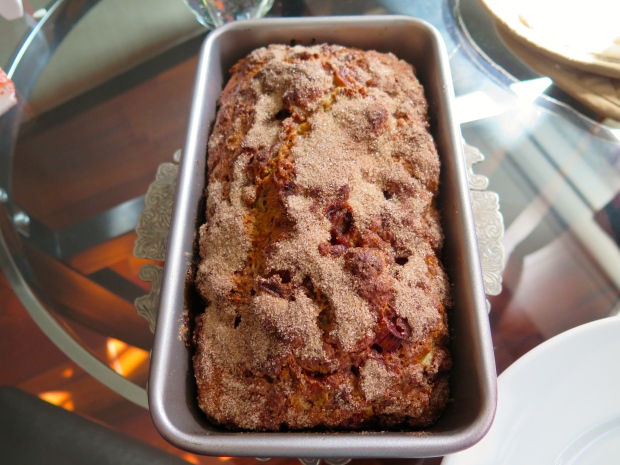 Can I interest you in a slice of rhubarb bread?