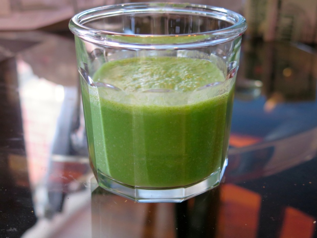 Kale smoothie. Don't knock it 'til you try it.