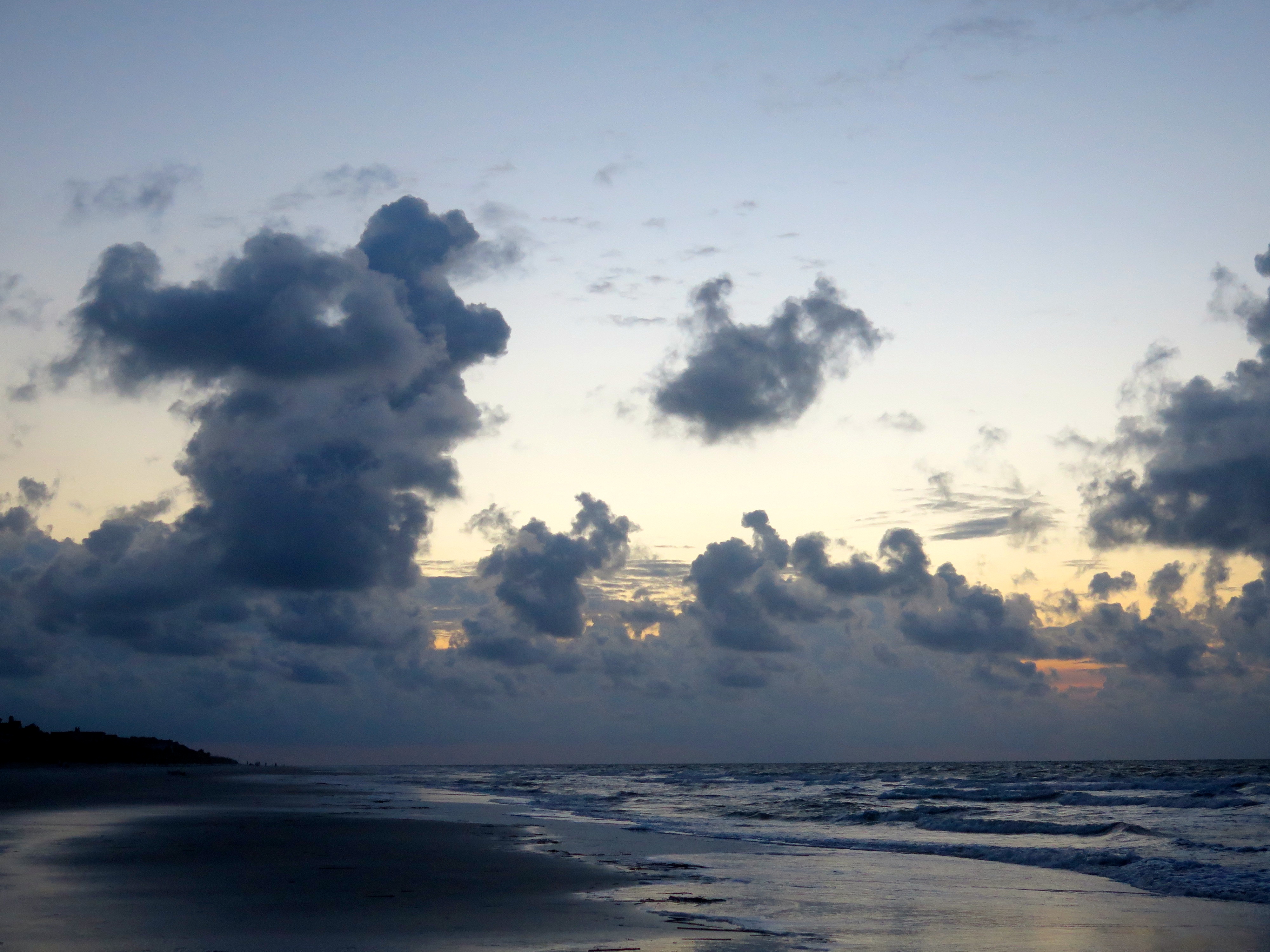 The dark clouds felt just right for my last morning on the beach.