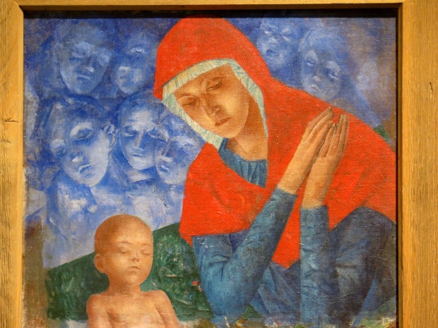 Mother of God with Child--Kuz'ma Petrov-Vodkin